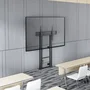 AISENS Soporte de TV de Suelo y Pared con Manivela 60-100 pulgadas, Negro